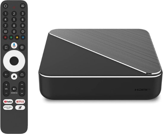 QPFO® Draadloze Mediaspeler voor TV - Chromecast Alternatief - Smart Media Streamer en Android TV Box - Mediabox voor Netflix YouTube en Meer