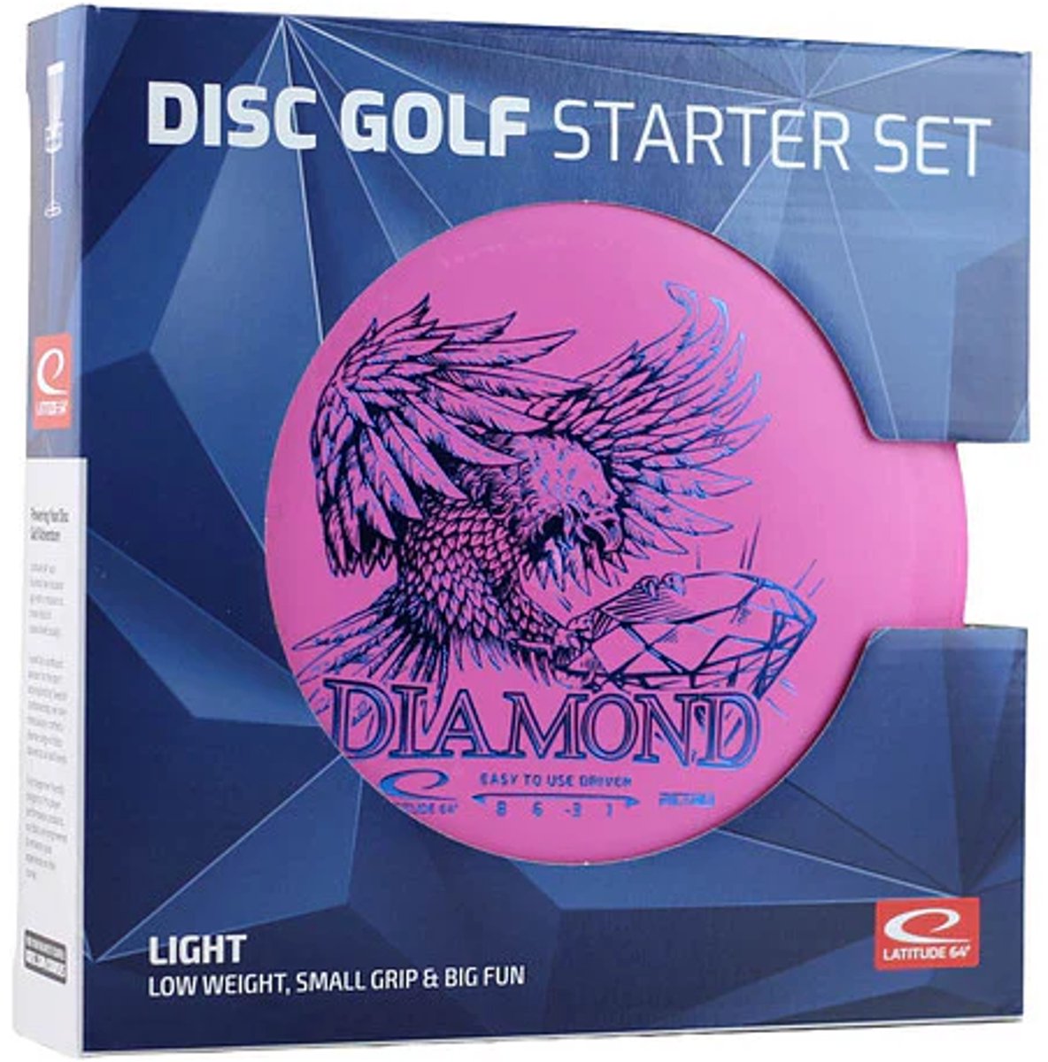 Latitude 64 Disc Golf Set - Beginner Easy to Use Driver Midrange Putter