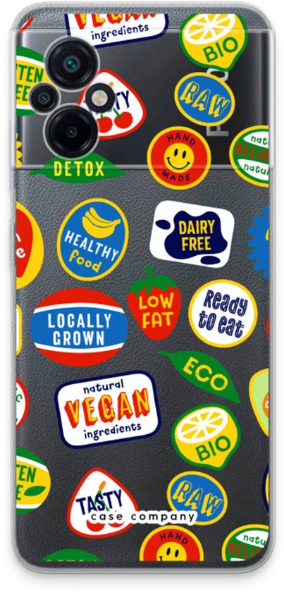 Case Company® - Coque Xiaomi Poco M5 - Autocollant fruit - Coque de téléphone souple - Protection sur tous les côtés et bord de l'écran