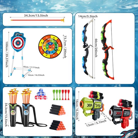 Arc Flèches Jouet Enfants Arc Et Flèches Jouet Enfant LED - Kit Tir à L'arc Avec 20 Flèches Ventouses, 2 Carquois Et Cible - Jouet Intérieur/extérieur Pour 3-8 Ans, Cadeau Garçon Fille Arc Flèches Jouet Enfants Arc Et Flèches Jouet Enfant LED - Kit Tir à L'arc Avec 20 Flèches Ventouses, 2 Carquois Et Cible - Jouet Intérieur/extérieur Pour 3-8 Ans, Cadeau Garçon Fille