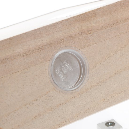 Spaarpot van hout met spaarlens, met teller, met cijfers, geen montage nodig, bruin
