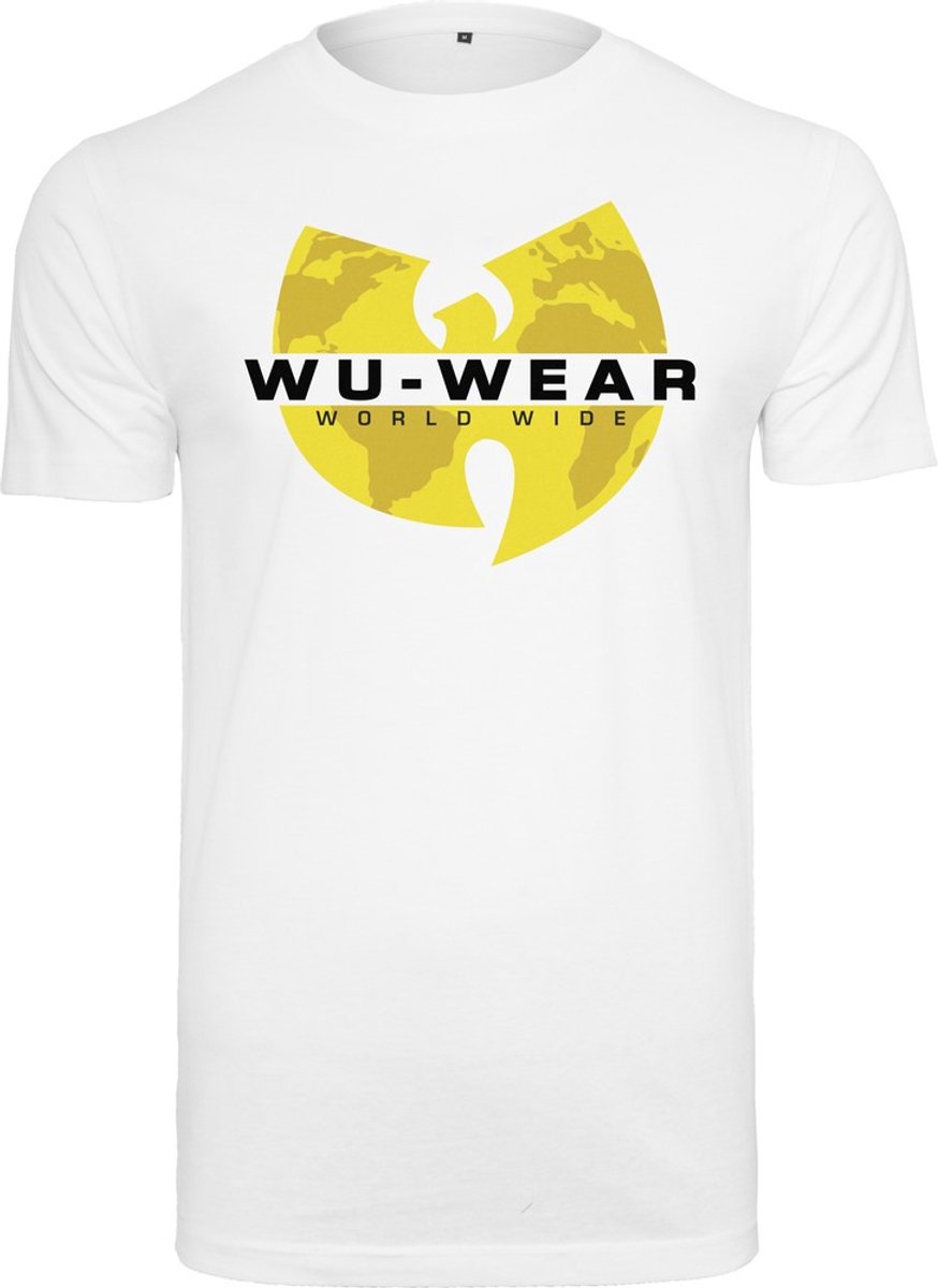 Urban Classics Wu Wear Logo Heren T-shirt XS Wit