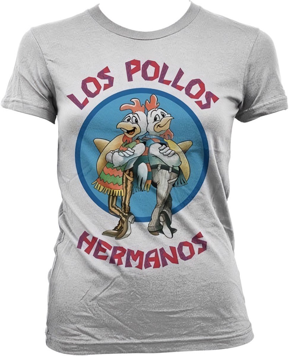 Breaking Bad Los Pollos Hermanos Girly T-Shirt Damen White-M