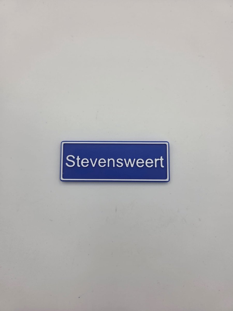 Koelkast Magneet plaatsnaam 8 X 3 CM Stevenweert