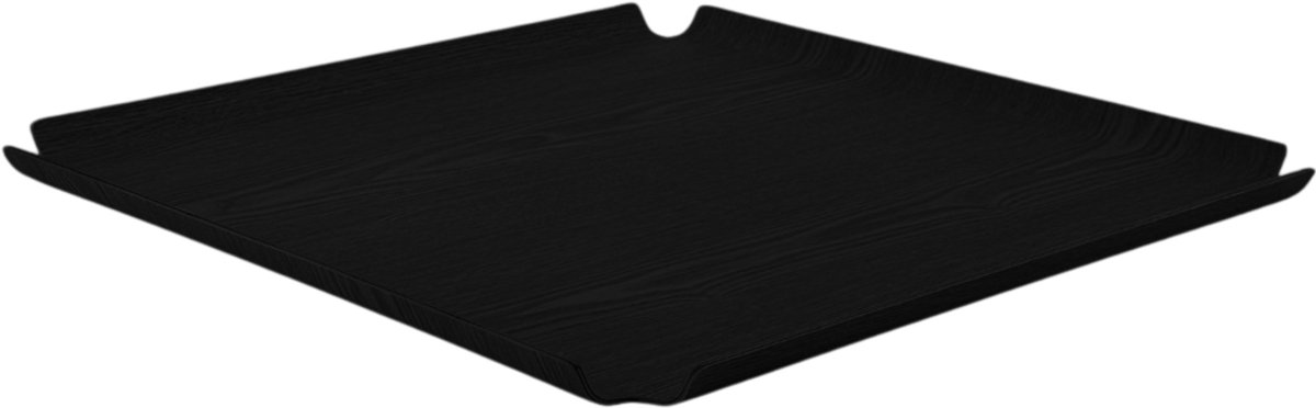 XLBoom Deck Tray 60x45cm Zwart – Houten serveer- en display tray – Verkrijgbaar in Oak | Walnut | Black – Design dienblad met antislip & stapelbaar