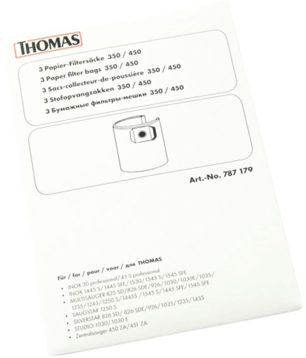 THOMAS - STOFZUIGERZAKKEN VOOR ALLE MODELLEN VAN 45L (3st) - 787179