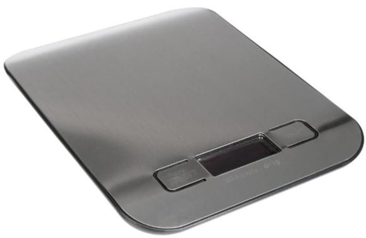 Taurus Easy Inox Roestvrijstaal Aanrecht Ovaal Elektronische keukenweegschaal