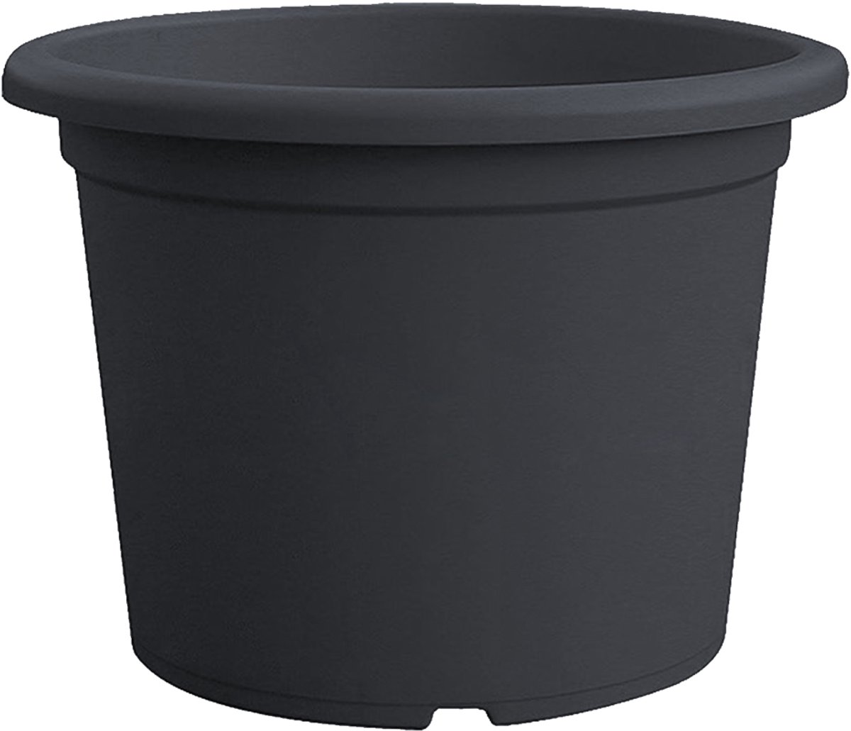 tera Plantenbak BASIC rond Ash antraciet Ø 18 cm