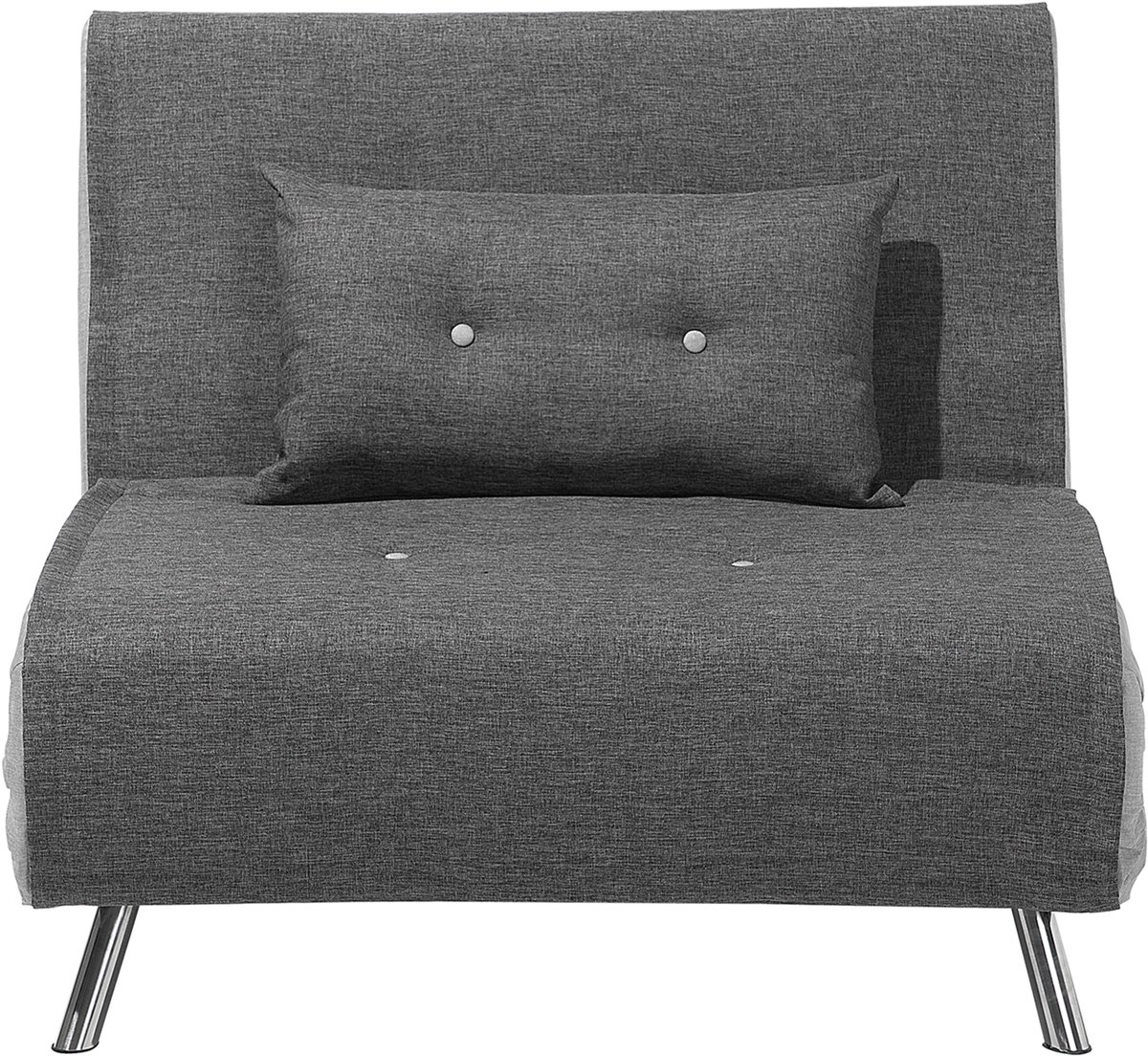 Beliani FARRIS - Slaapbank 1-zit - Donkergrijs - Polyester