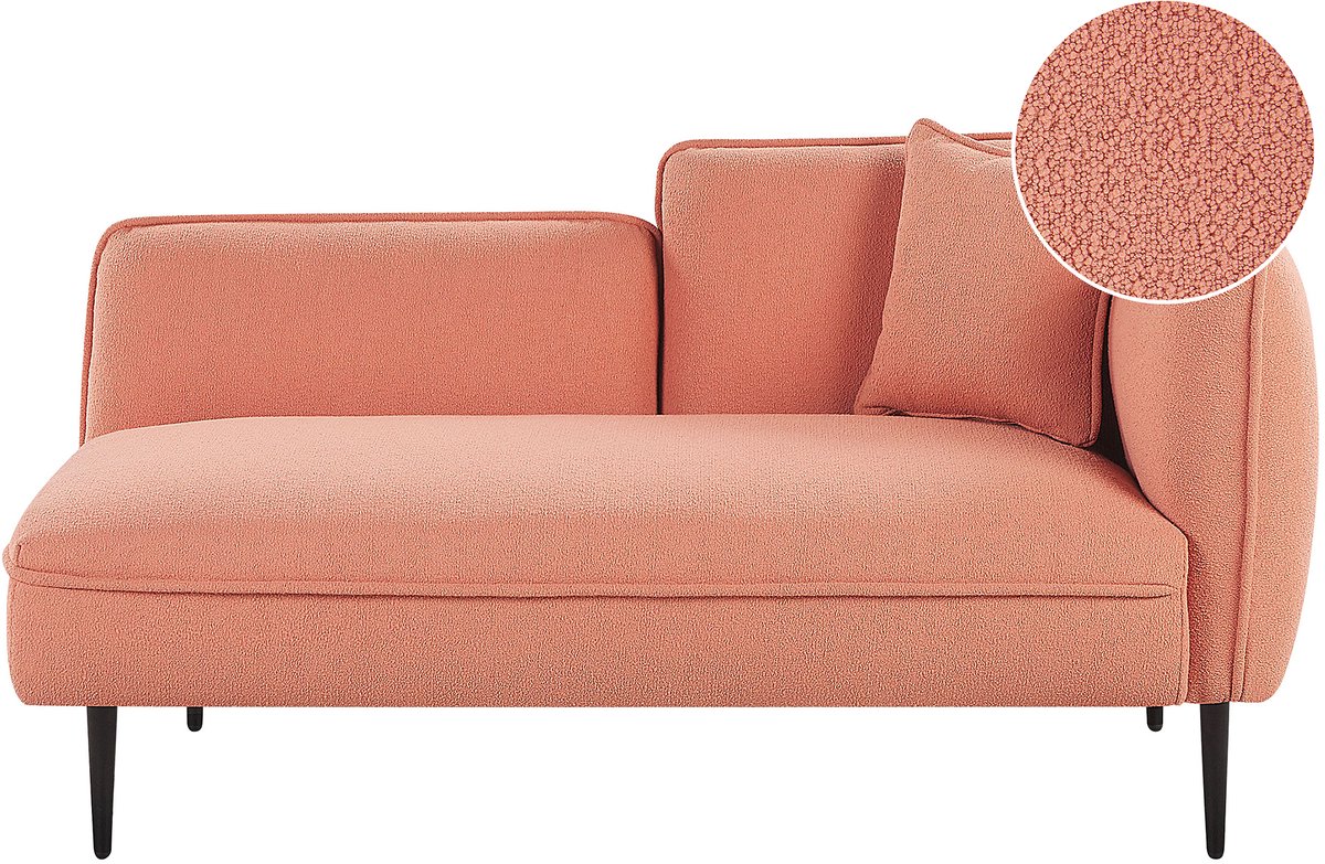 BELIANI CHEVANNES - Chaise longue - Perzik - - Polyester