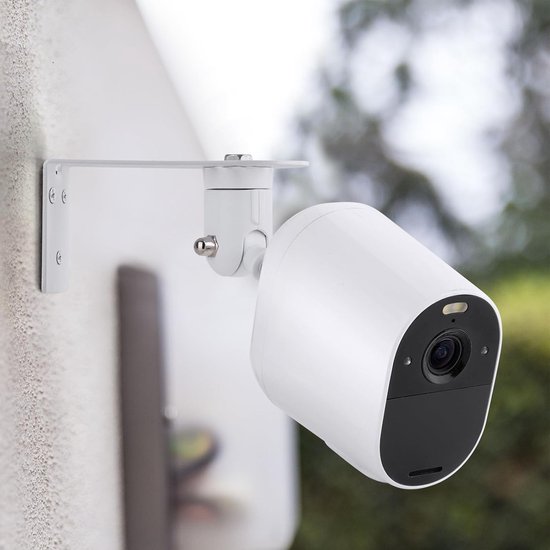 2-stuks Wandmontagebeugel voor camera - Zelfklevende wandmontage - Hoekplafondmontage voor camera - Eenvoudig te installeren - Geschikt voor beveiligingscamera's voor thuis - Wit van Merkloos — afbeelding 4