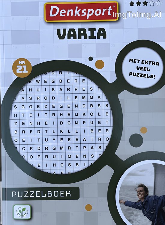 Denksport - Varia Nummer 21 - Denksport puzzelboekjes - Kruiswoordpuzzel - Woordzoeker - 3 sterren - puzzelboeken volwassenen - nederlands - 192 puzzels
