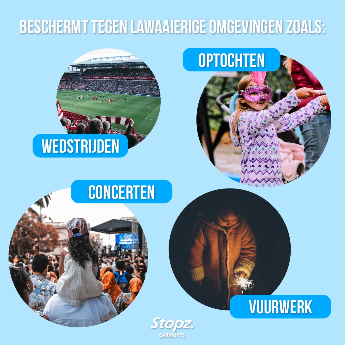 Stopz. Kids Gehoorbescherming kinderen | Oorkappen kinderen | Oorbeschermers kinderen | Vermindert omgevingsgeluid en verhoogt de concentratie | Handig voor in de klas of bij luidruchtige evenementen – foto 7