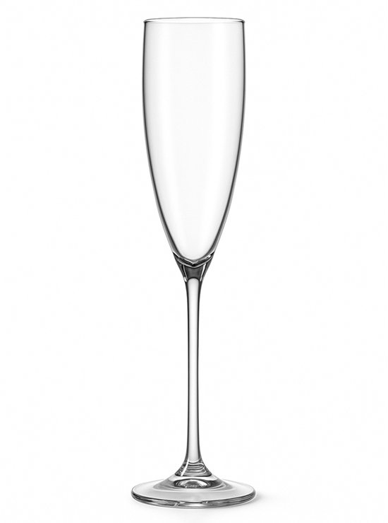 Verre à champagne en plastique Lyra - 19 cl