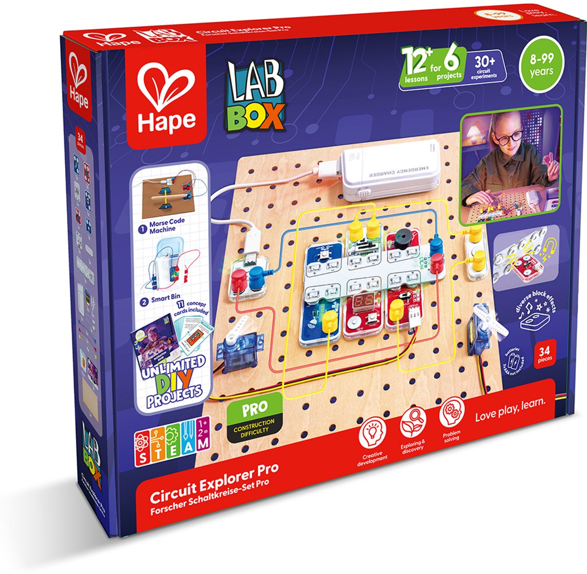 LabBox circuit explorer pro - Hape - vanaf 8 jaar