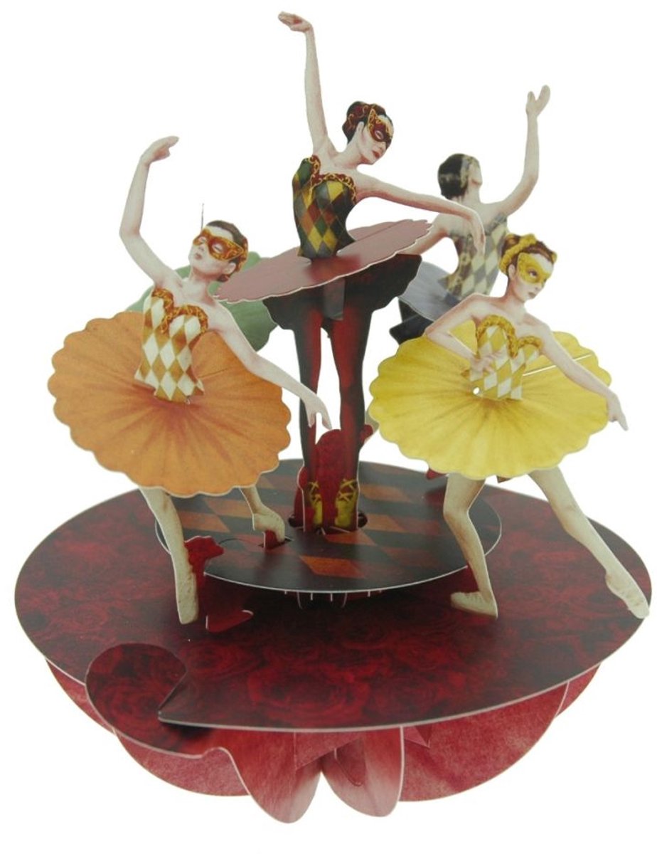 3D Kaart Ballet Pirouette - Santoro London Pirouettes