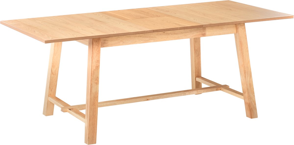 Beliani BARNES - Eettafel - Lichthout - 160/200 x 90 cm - MDF Bruin