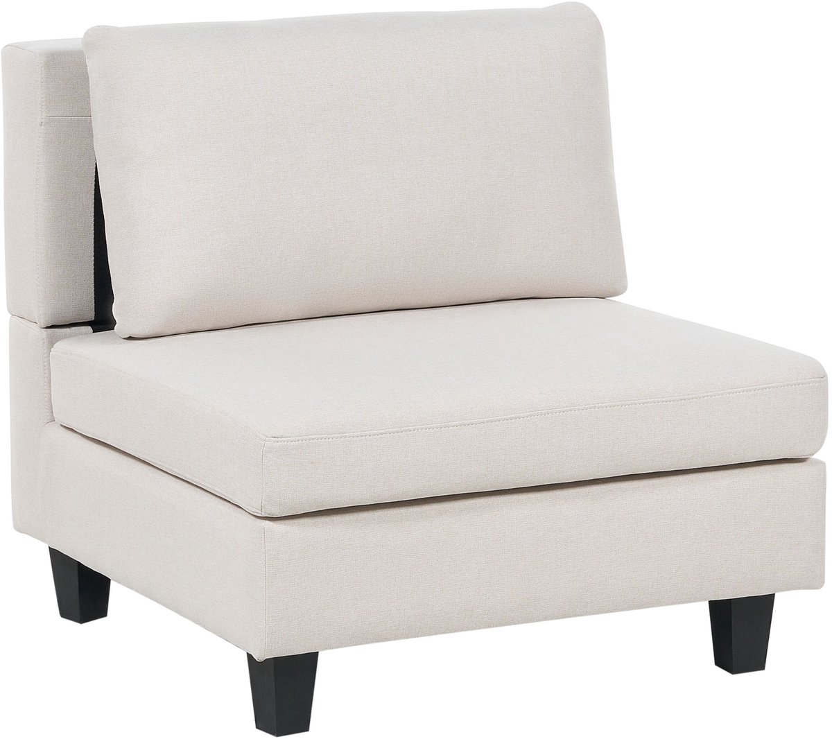 UNSTAD - Fauteuil - Lichtbeige - Polyester