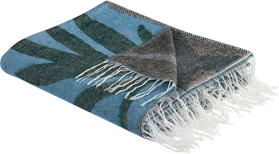 Beliani LIMGHA - Plaid - bleu - Plastique