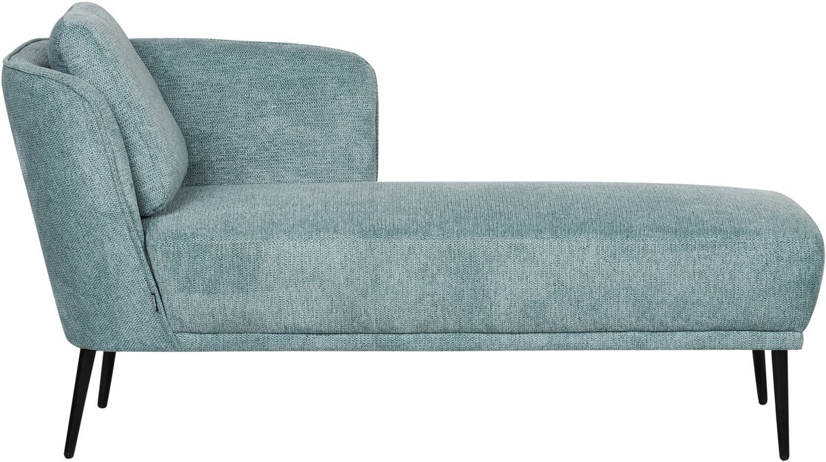 BELIANI ARTHEZE - Chaise longue - Blauw - Linkszijdig - Polyester