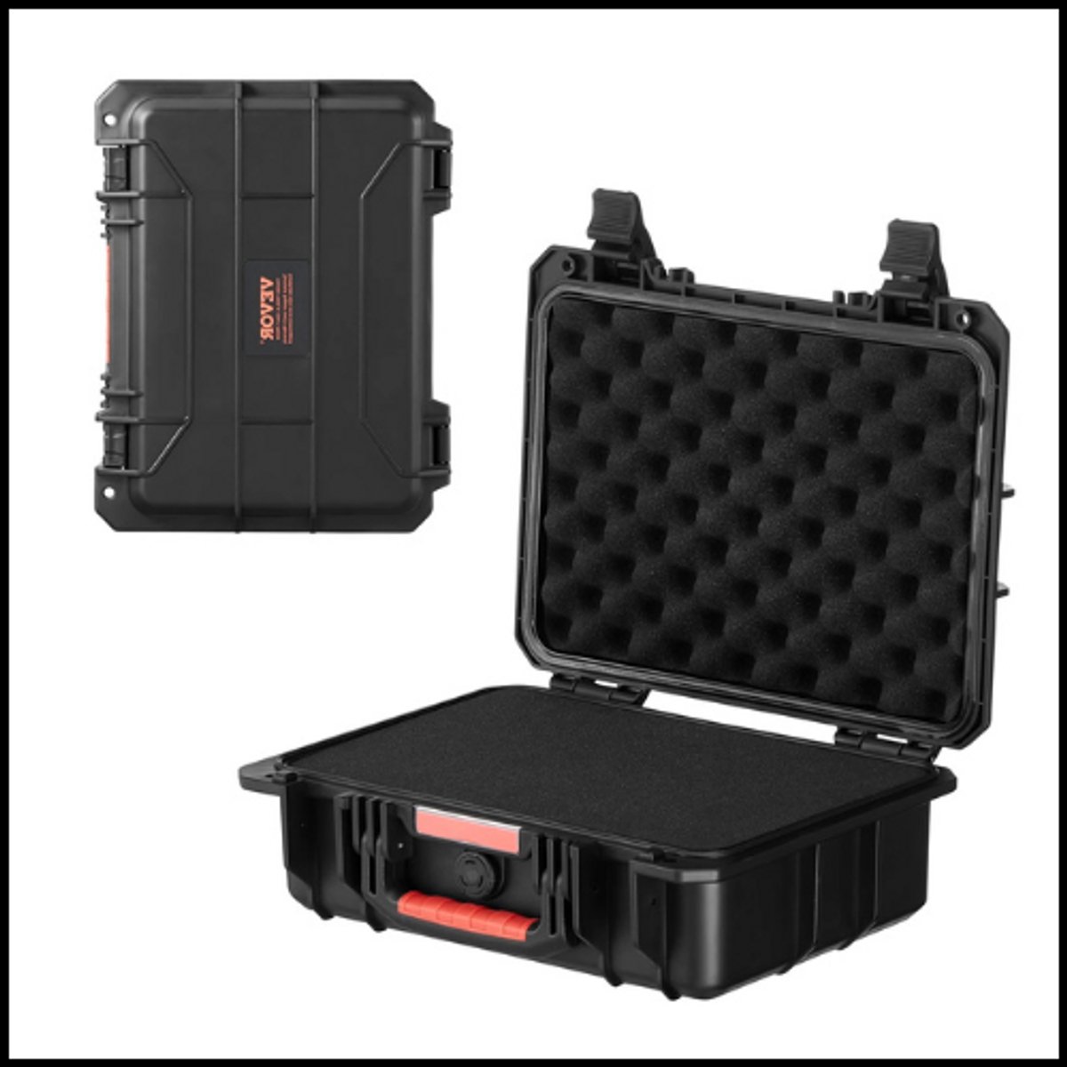 Waterdichte Hardcase 3.1-3.9 cu.ft – IP67 Beschermkoffer – Schokbestendig – Voor Camera’s, Drones & Uitrusting – Met Voorgevormd Schuim – Aluminium Sluitingen – Telescopisch Handvat & 3 Handgrepen