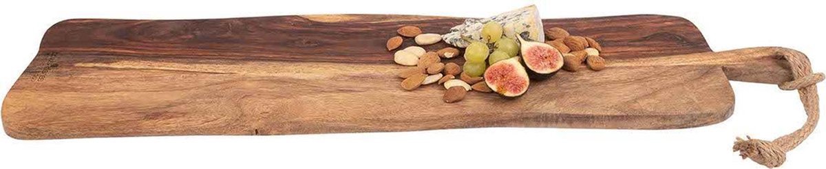 Alora Borrelplank Party Plank XL - Tapasplank - Borrelplank Hout - Borrelpakket - Seveerplank - Hapjesplank - Snackplank Groot - 69 cm — cadeau in Kookcadeaus - foto 2