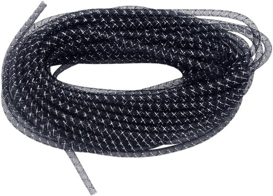 YYCRAF Eén rol van 45 meter massief gaas buis deco flex voor kransen Cyberlox Crin Crafts 4 mm (Solid Aqua
