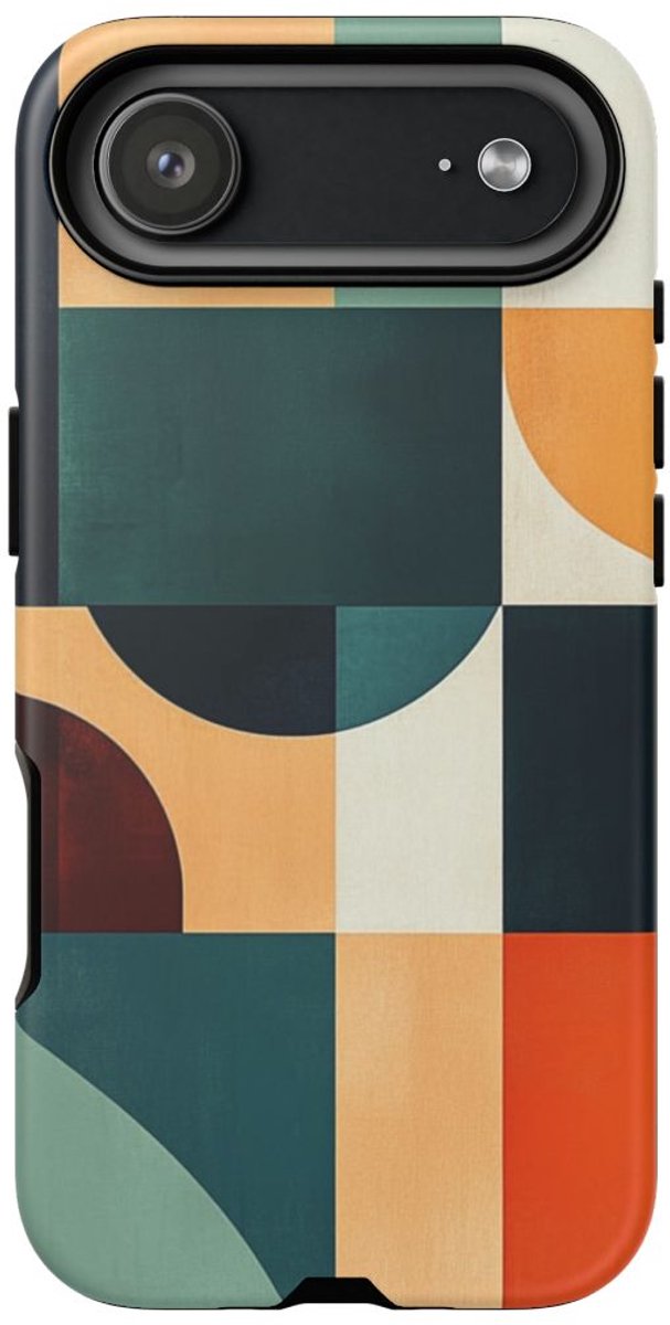 Geometrische Abstracte Vormen in Warme Kleuren – Telefoonhoesje Geschikt voor iPhone 17 Air
