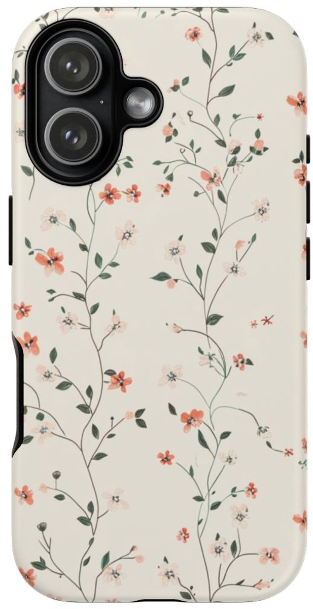 Luchtige Bloemenpracht met Fijne Kleine Bloemen – Telefoonhoesje Geschikt voor iPhone 17