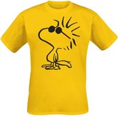 Peanuts Woodstock Heren T-shirt - geel - L