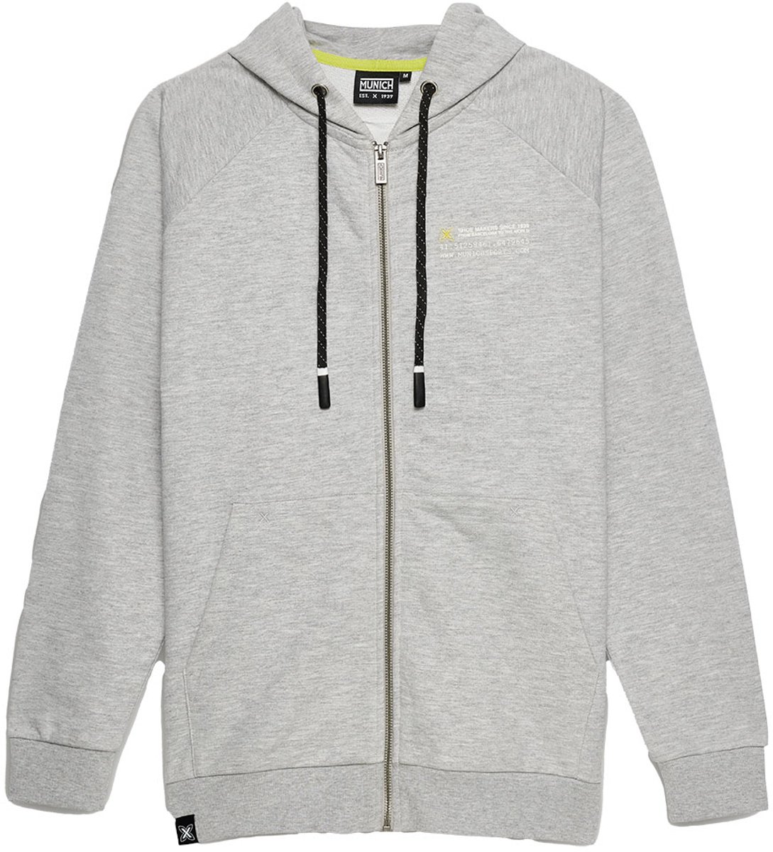 Munich Tape Lifestyle Sweatshirt Met Rits Grijs XL Man