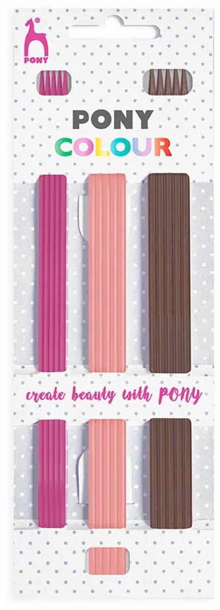 Pony Colour Sokkennaalden 20cm 3mm 2.5 mm 2mm