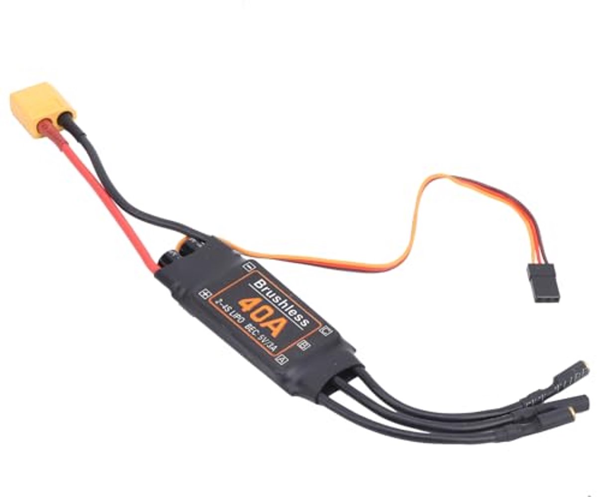 Borstelloze ESC, Gaskalibratie, Volledig, 40A, 2-4S LiPo met BEC voor RC Drone