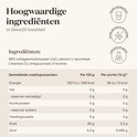 Glow25 verpakking en tabel met voedingswaarden.