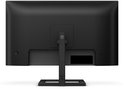 Zwart Philips monitor met standaard.
