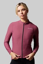 Acelera Fietsshirt Lange Mouwen Rood - Lined - Wielershirt - Fietskleding - Dames - Warm Fietsshirt Lange Mouwen - Maat M