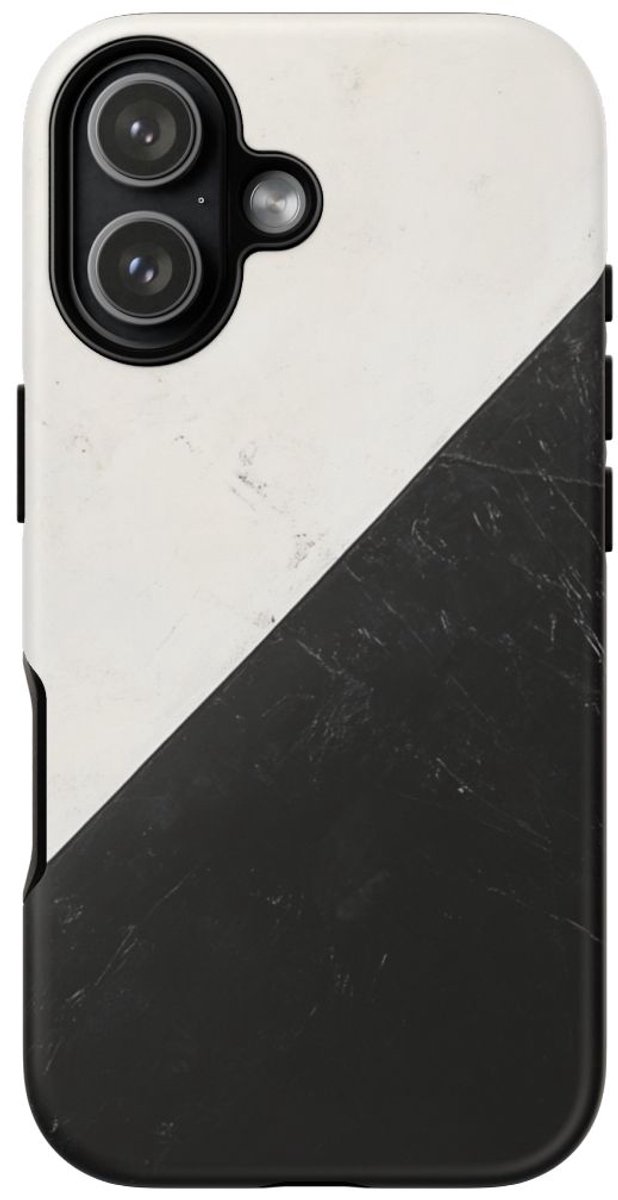 Zwart-Wit Driehoekenvlag Ontwerp – Telefoonhoesje Geschikt voor iPhone 17