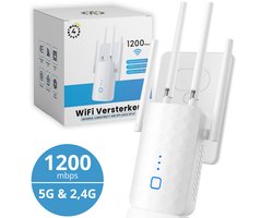 Twenty4sevenĀ® WiFi Versterker Stopcontact - WiFi Router 1200 Mbit/s - 5G & 2,4 G Internet Repeater - Extender & Booster Draadloos