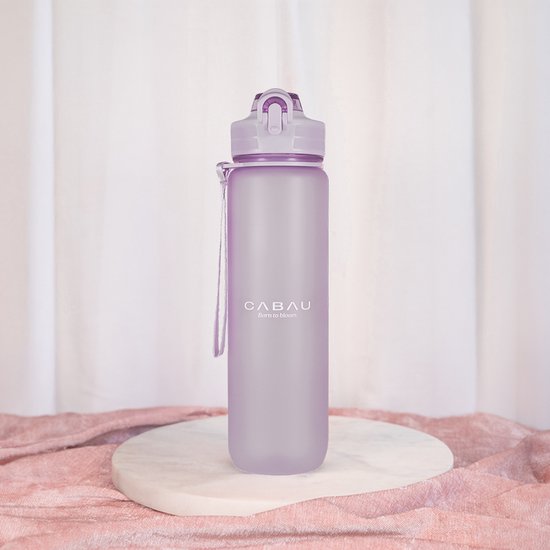 Lichtblauwe Cabau Bloom - Waterfles | Olivia & Kate - Olivia & Kate