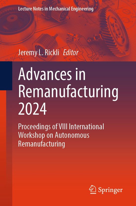 Mechanical Engineering (R0) - Advances in Remanufacturing 20 ... - cover