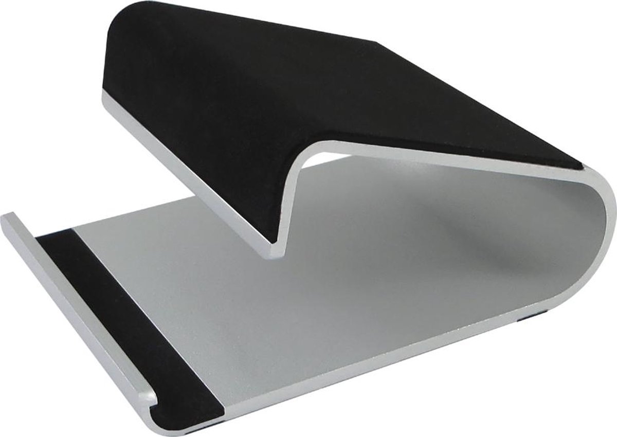Helit tabletstandaard aluminium zilver voor tablets en smartphones