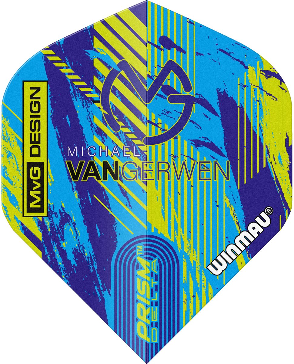 Winmau Prism Delta MVG Design Blue/Green - Dart Flights