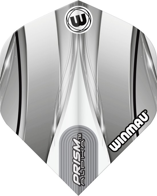 WINMAU - Prism Alpha Wit en Zwart dart vluchten - 1 sets per pakket (3 dartvluchten in totaal) van Winmau — afbeelding 2