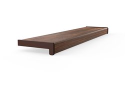 DQ-PP RAAMBOEK PVC, 20 cm x 140 cm, Noot, Vensterbank, voor Binnengebruik, Binnenvensterbank, Binnen, Per meter, Woonkamer, Decoratie, Kunststof