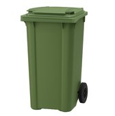 Kunststof Kliko Afval Rolcontainer Mini container - 240 liter - Groen