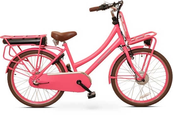 Antilope Cargo Plus N3 Elektrische Transportfiets 24 Inch 40 Cm Roze