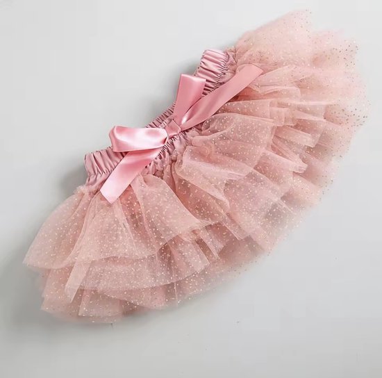 Petite Amé - Lilly bloomer rokje van katoen met strikjes in creme kleur