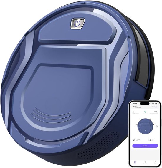 SCH® Robotstofzuiger huisdieren - Robotstofzuiger - Stofzuiger - Zwart - 28cm x 28cm x 8cm