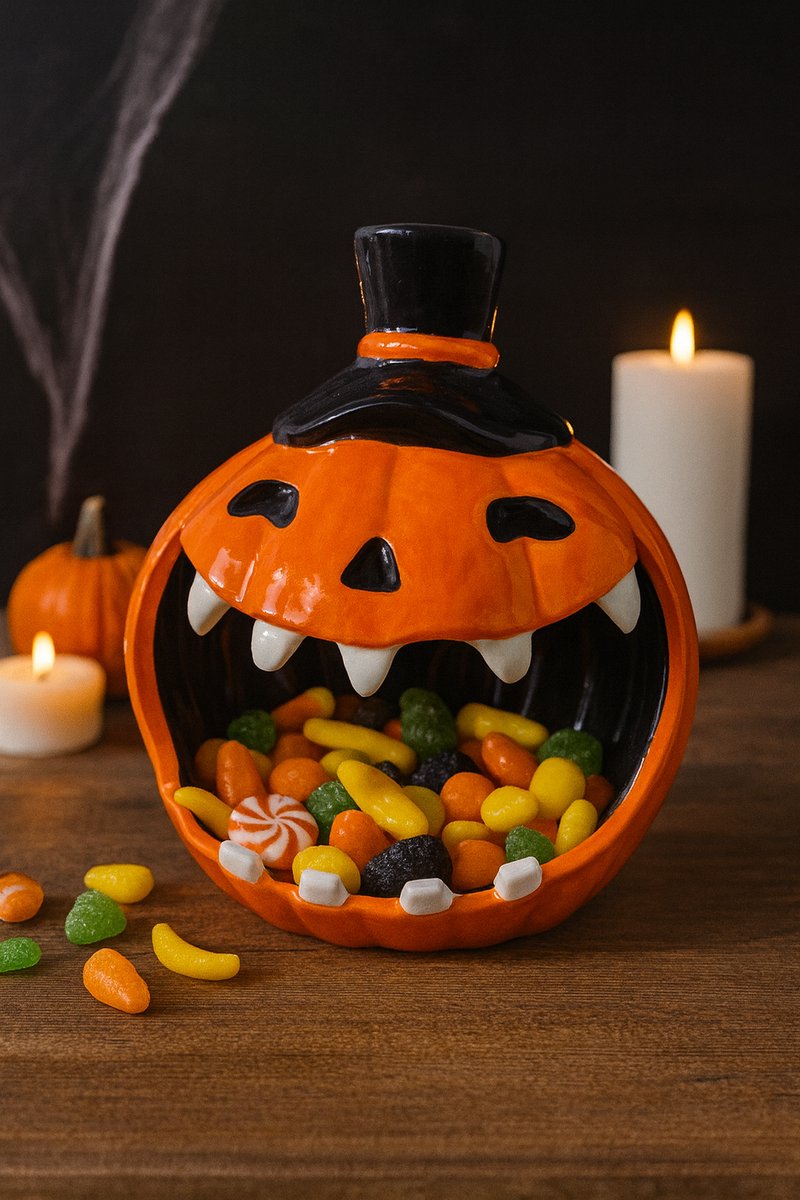 Support à Bols Halloween En Forme De Citrouille - Lot De 3, 4 Ou 6 Bols En Résine, Pour Bonbons Et Snacks