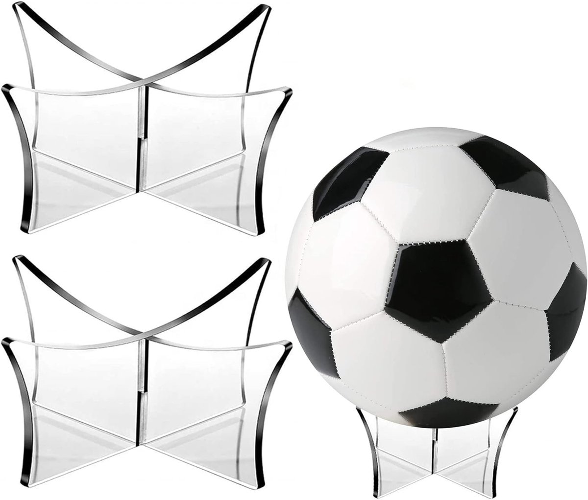 2 stuks acryl transparante balhouders – display standaards voor sportballen, kristallen ballen en decoratie, stabiel en duurzaam
